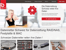 Tablet Screenshot of datenrettung-schweiz.net